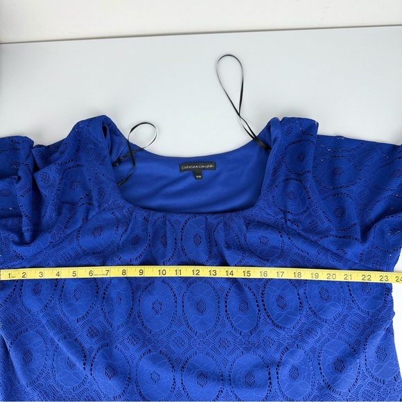 NWOT Chris McLaughlin Crochet Bell Sleeve Midi Dress Size 18W‎ Party Cocktail - Picture 7 of 11